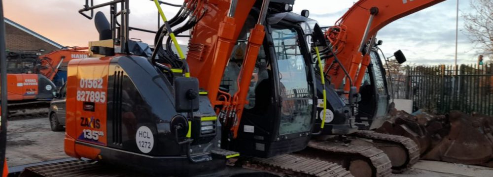 Xwatch XW2 installs carried out on a Hitachi ZX135 & Hitachi ZX225