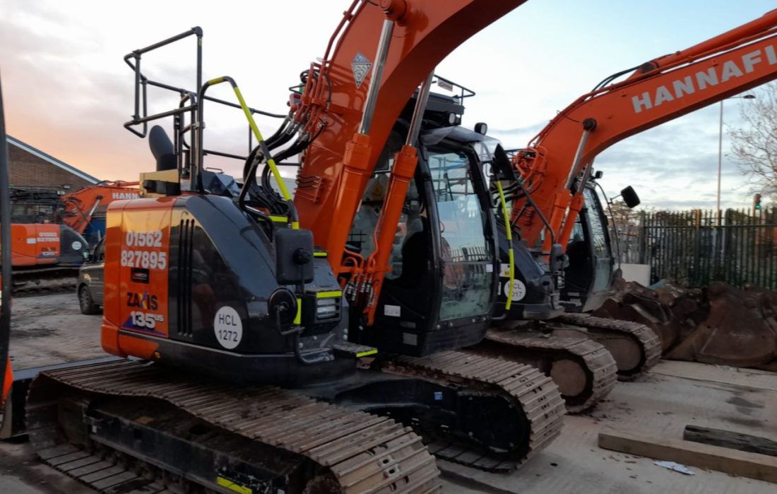 Xwatch XW2 installs carried out on a Hitachi ZX135 & Hitachi ZX225