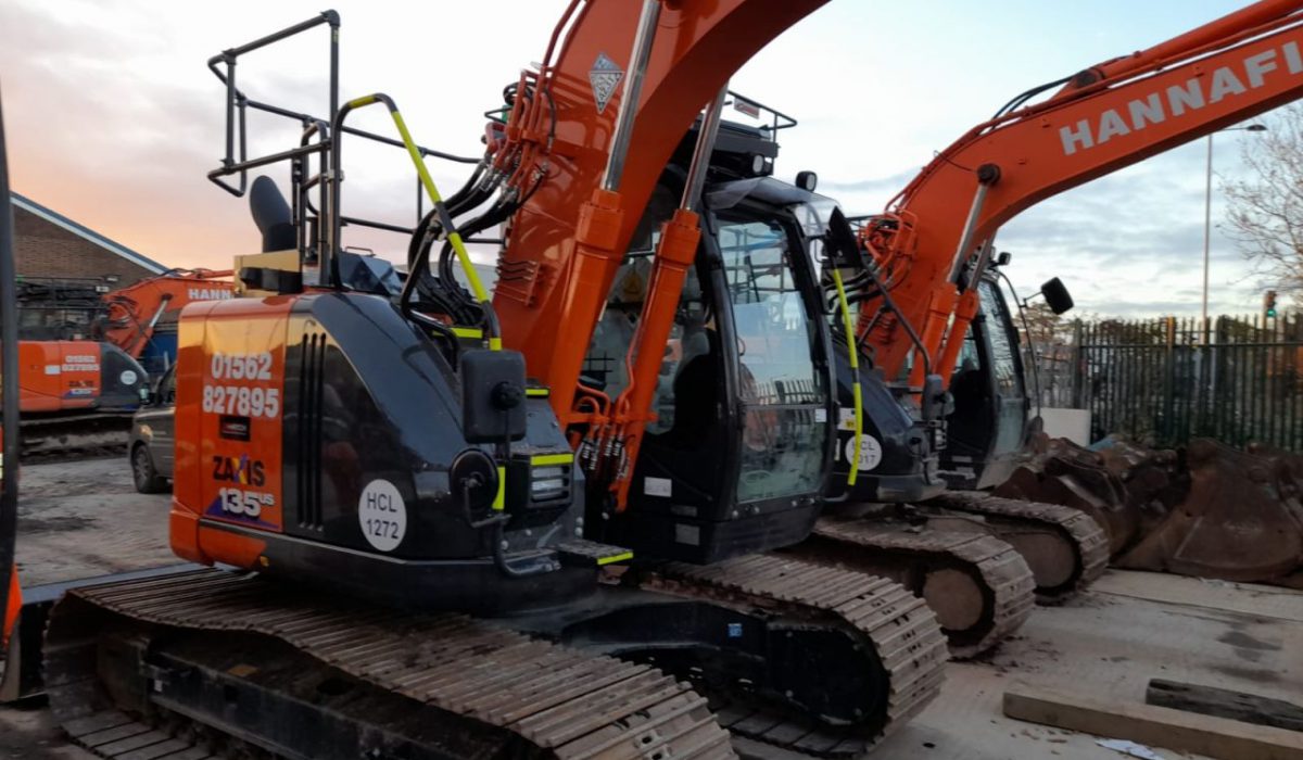 Xwatch XW2 installs carried out on a Hitachi ZX135 & Hitachi ZX225