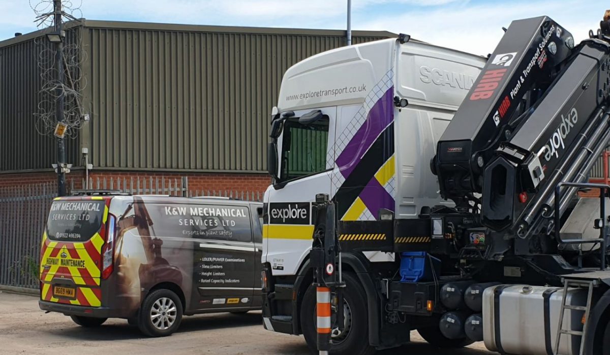 supply and install an Xwatch XW4 LMC , lorry mounted crane slew and height limiter to a Hiab with 17metres of telescoping sections for Explore Plant. 