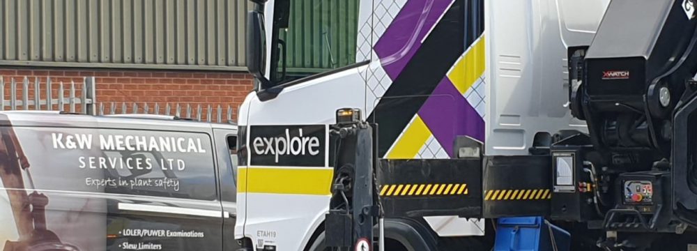 Supply and install an Xwatch XW4 LMC , lorry mounted crane slew and height limiter to a Hiab with 17metres of telescoping sections for Explore Plant. 