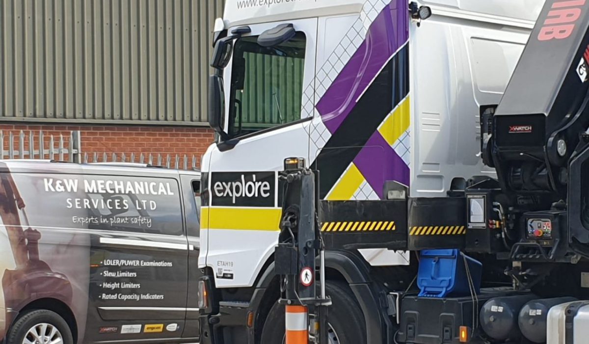 Supply and install an Xwatch XW4 LMC , lorry mounted crane slew and height limiter to a Hiab with 17metres of telescoping sections for Explore Plant. 