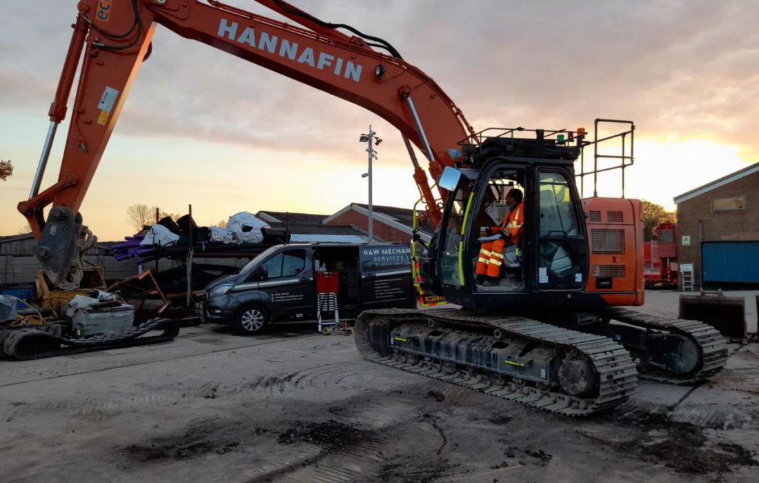 Xwatch XW2 installs carried out on a Hitachi ZX135 & Hitachi ZX225