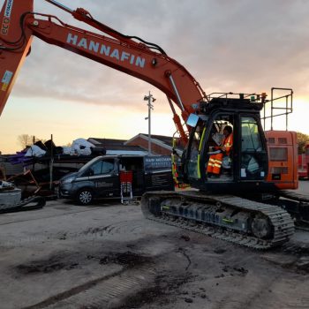 Xwatch XW2 installs carried out on a Hitachi ZX135 & Hitachi ZX225