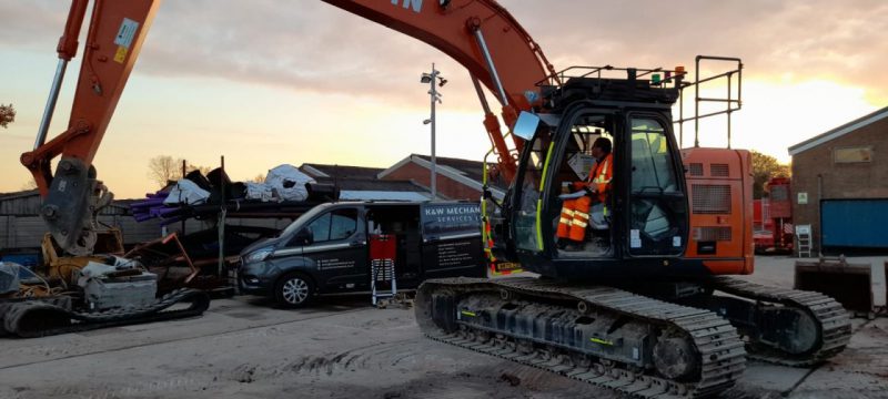 Xwatch XW2 installs carried out on a Hitachi ZX135 & Hitachi ZX225