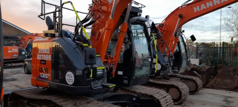 Xwatch XW2 installs carried out on a Hitachi ZX135 & Hitachi ZX225