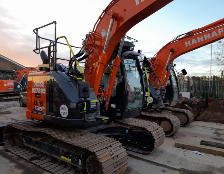 Xwatch XW2 installs carried out on a Hitachi ZX135 & Hitachi ZX225