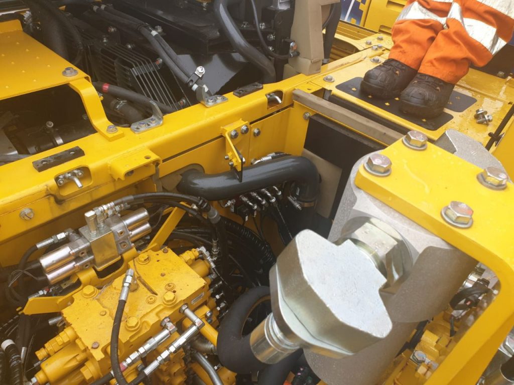 Explore Plant taken delivery of 2 Komatsu HB215LC-3 excavators after we installed Xwatch XW5 rated capacity indicator