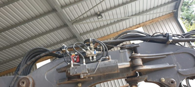 Mecalac 8MCR fitted with an Xwatch SS1 height limiter for DA Bishop 