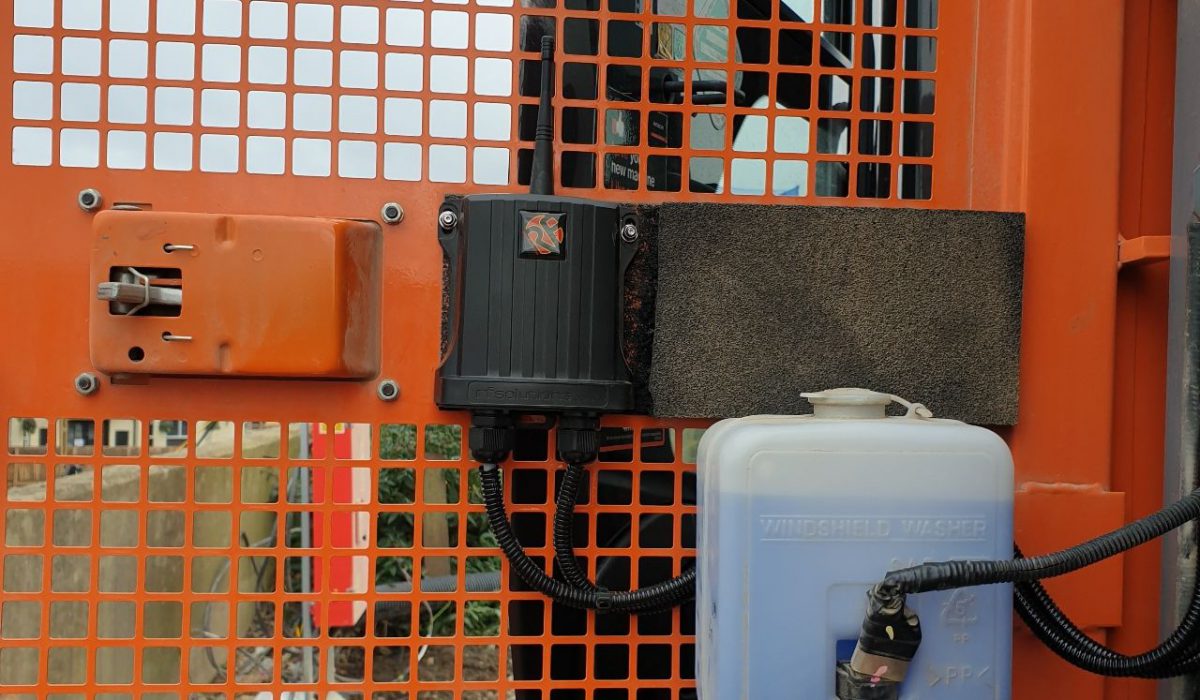 Remote deadman switch installed for Synergy Plant Hire on one of their Hitachi ZX225 at Milton Keynes Railway Station