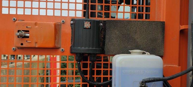 Remote deadman switch installed for Synergy Plant Hire on one of their Hitachi ZX225 at Milton Keynes Railway Station