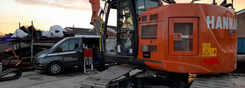 Xwatch XW2 installs carried out on a Hitachi ZX135 & Hitachi ZX225