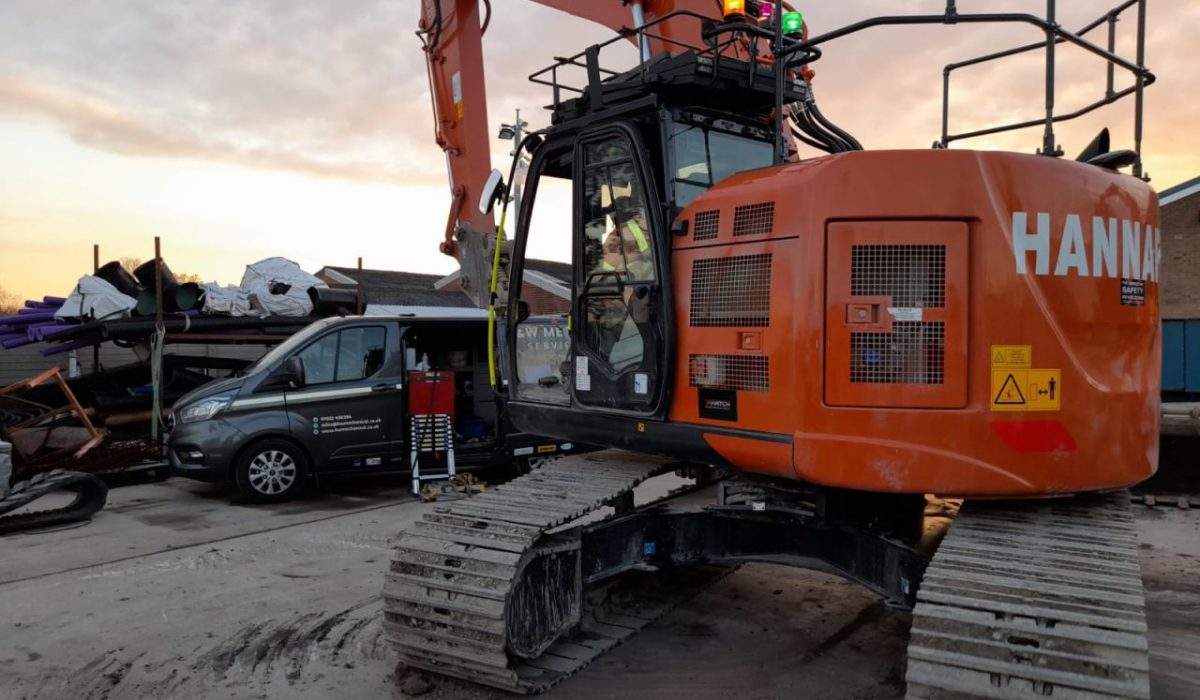 Xwatch XW2 installs carried out on a Hitachi ZX135 & Hitachi ZX225