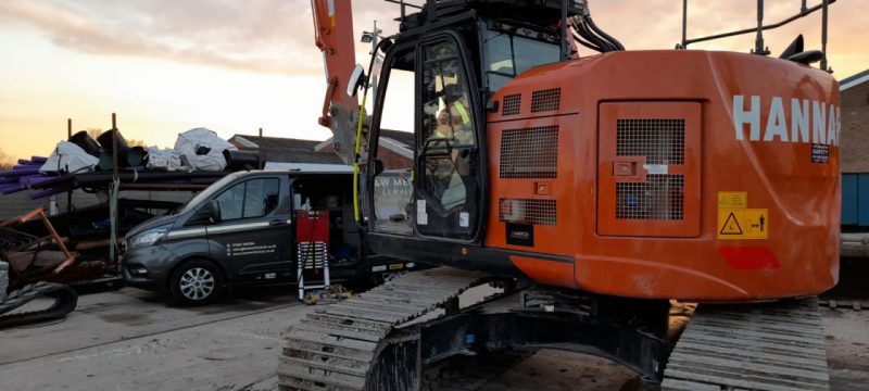 Xwatch XW2 installs carried out on a Hitachi ZX135 & Hitachi ZX225