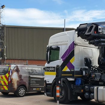 Supply and install an Xwatch XW4 LMC , lorry mounted crane slew and height limiter to a Hiab with 17metres of telescoping sections for Explore Plant.